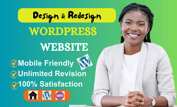 Gig Preview - Design, develop, redesign, revamp or clone wordpress website or blog website