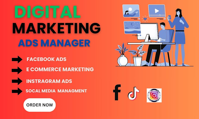 Gig Preview - Be your digital marketing manager