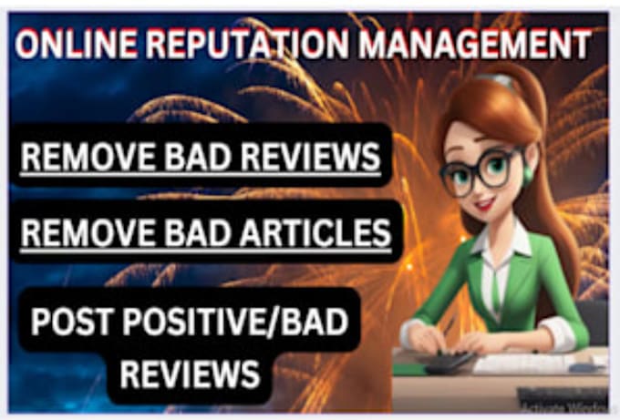 Gig Preview - Do ORM, online reputation management service to boost your business reputation