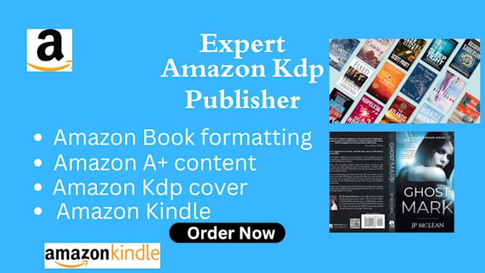 Gig Preview - Amazon kdp,amazon a content,amazon kindle,amazon kdp cover,book formatting