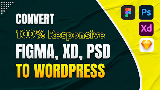 Gig Preview - Convert figma to wordpress, PSD to wordpress, figma to elementor