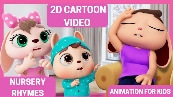 Gig Preview - Build engaging 2d cartoon video animations for kids and nursery rhymes