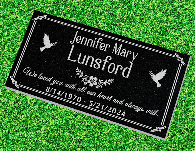 Gig Preview - Make professional headstone, pet memorial stone designs