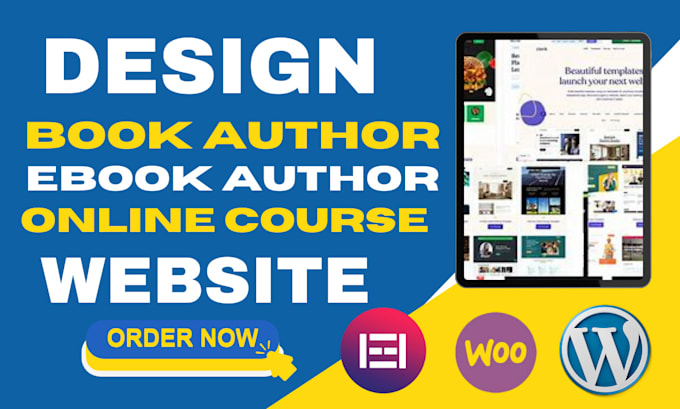 Gig Preview - Design or redesign professional author, ebook, course, or landing page websites