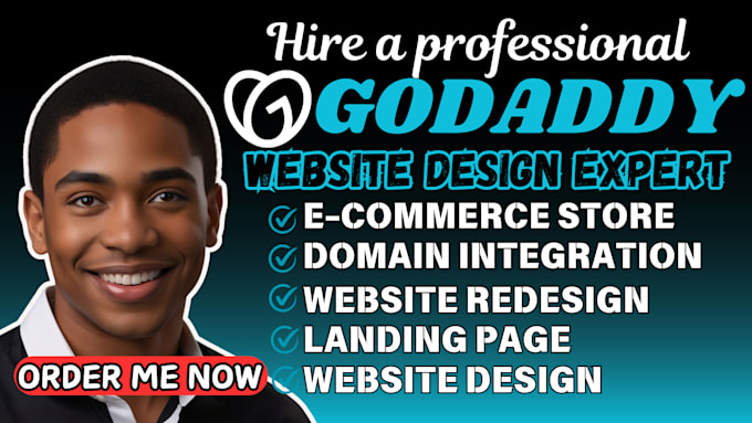 Gig Preview - Do godaddy website, godaddy website design, godaddy seo, godaddy redesign