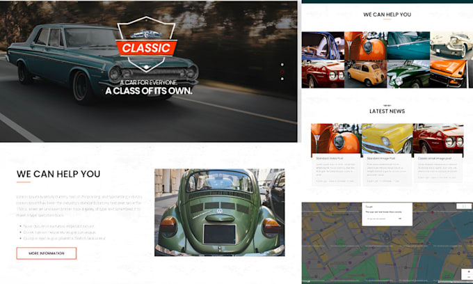 Gig Preview - Design auto workshop website, auto repair website, with appointment system