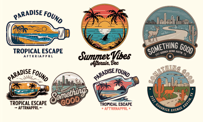 Gig Preview - Create a vintage logo and illustration for your brand