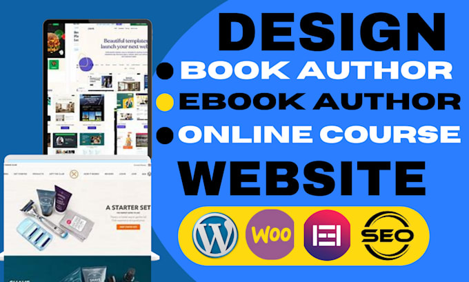 Bestseller - design responsive book, ebook authors website book publishing, course website