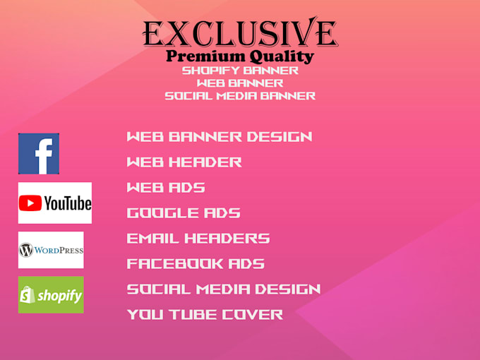 Gig Preview - Design social media post, web banner, logo design