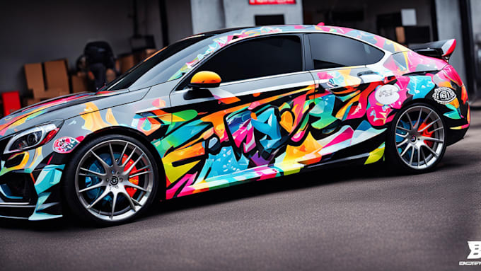 Gig Preview - Design awesome car, van, vehicle wrap design and vehicle stickers