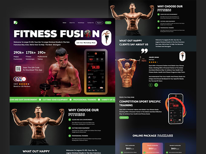 Bestseller - fitness website health and fitness website gym website fitness website