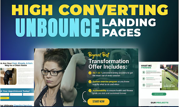 Gig Preview - Clone design google sites business website, landing page on thrivecart, unbounce