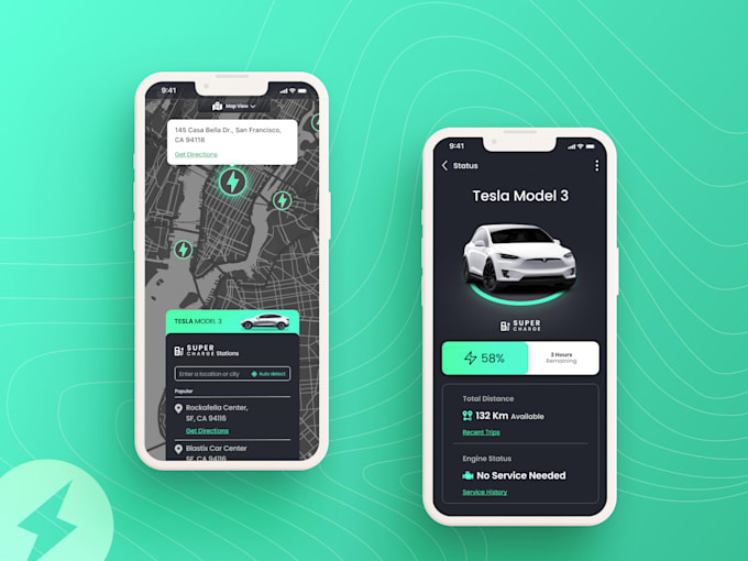 Gig Preview - Develop ev charging app, charging station app, e bike finder