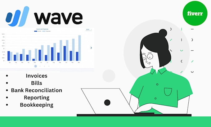 Bestseller - do accounting and bookkeeping by using wave app