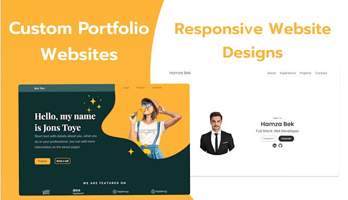 Gig Preview - Build a responsive portfolio for your career