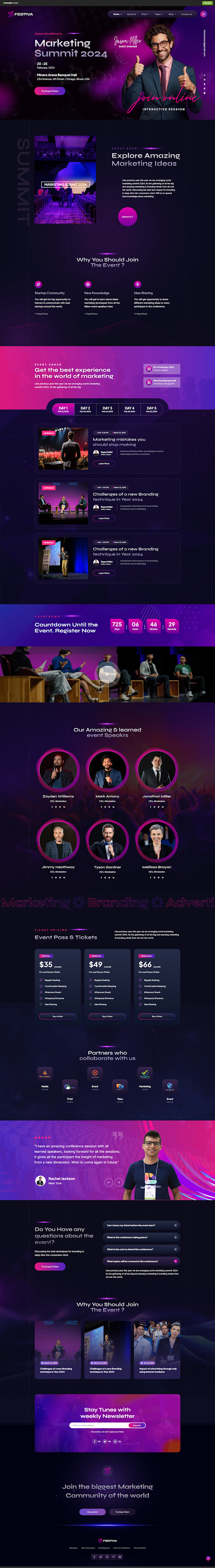 Gig Preview - Create business conference website