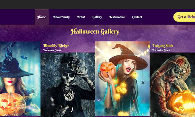 Gig Preview - Design halloween ecommerce website, halloween store, ecommerce store