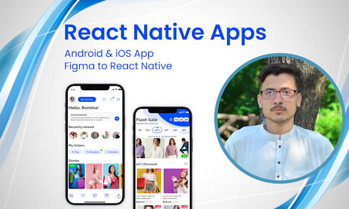 Gig Preview - Develop custom mobile apps using react native for both ios and android