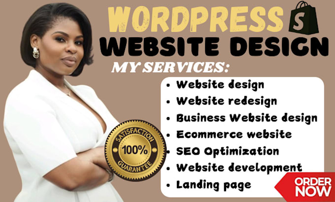 Gig Preview - Build wordpress website, design wordpress, business website development