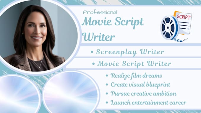 Gig Preview - Write blockbuster movie script screenplay feature film  tv series screenwriting