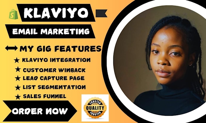 Gig Preview - Do klaviyo email marketing automation shopify email marketing campaign