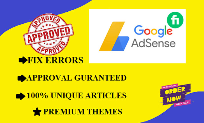 Gig Preview - Do google adsense approval and fix all errors