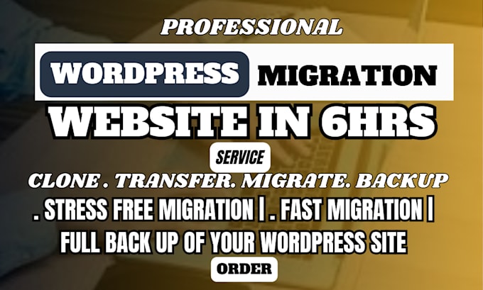 Gig Preview - Quickly clone migrate backup transfer your wordpress shopify website and domain