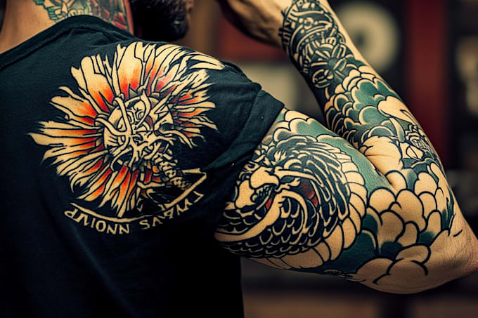 Gig Preview - Create sleeve tattoo design in realistic style