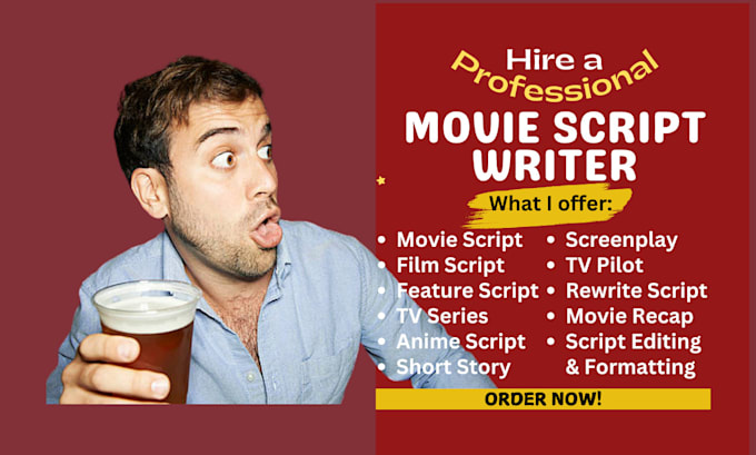 Gig Preview - Do amazing screenwriting movie script writing film script screenplay short film