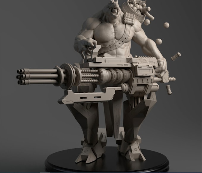 Gig Preview - Resculpt in zbrush,miniature tabletop ready model for 3d print,figurine bust,stl