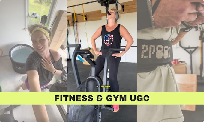 Gig Preview - Create fitness ugc video ads for tiktok, instagram, and facebook