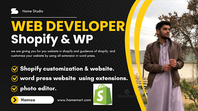 Gig Preview - Do web development in elite shopify and word press