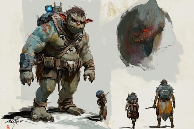 Gig Preview - Design concept art, characters and environments