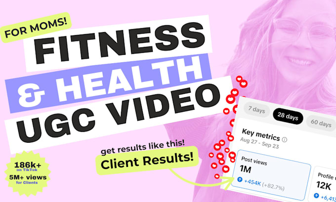 Gig Preview - Create a fitness ugc video ad for moms