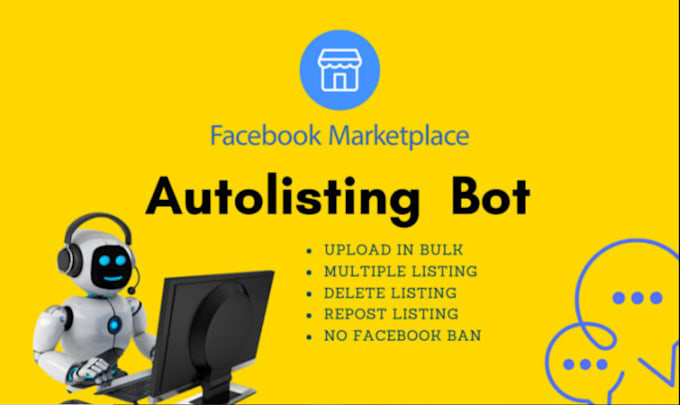 Gig Preview - Create facebook automaton reply chatbot,notify marketplace bot,messenger chatbot