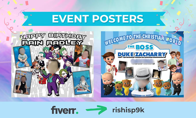 Bestseller - customize your poster for any event within 24 to 48hours