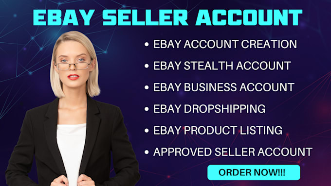 Gig Preview - Ebay seller account create ebay business ebay stealth llc and ltd registration