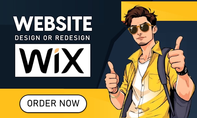 Gig Preview - Do wix website design, redesign or build wix website