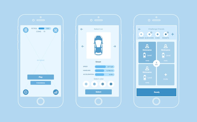 Gig Preview - Create wireframes or uiux design for website, mobile apps and games