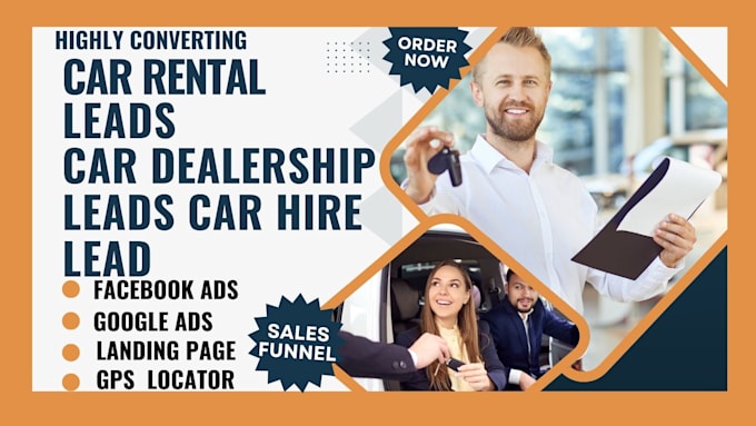 Gig Preview - Generate highly converting car rental leads car dealership leads car hire leads