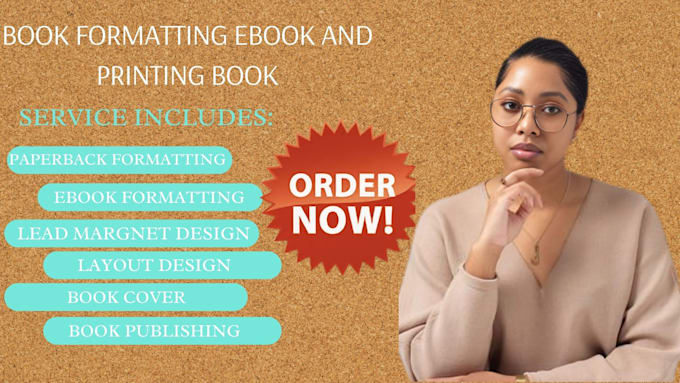 Gig Preview - Professional book formatting, cover design, and layout for print ebook KDP