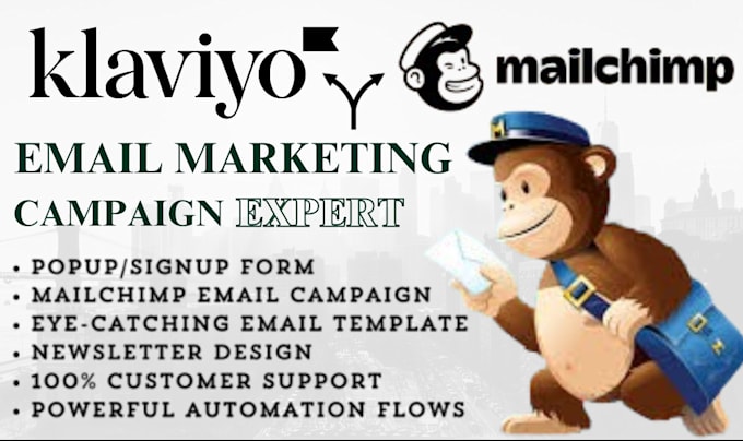 Gig Preview - Create klaviyo mailchimp email marketing campaign automations to boost sales