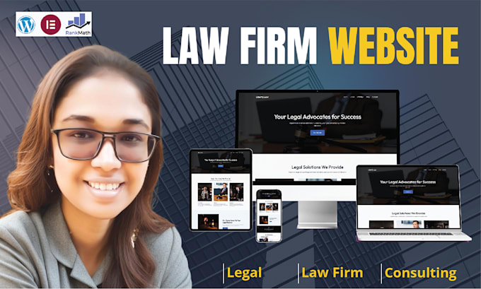 Gig Preview - Create attorney, lawyer and law firm wordpress website