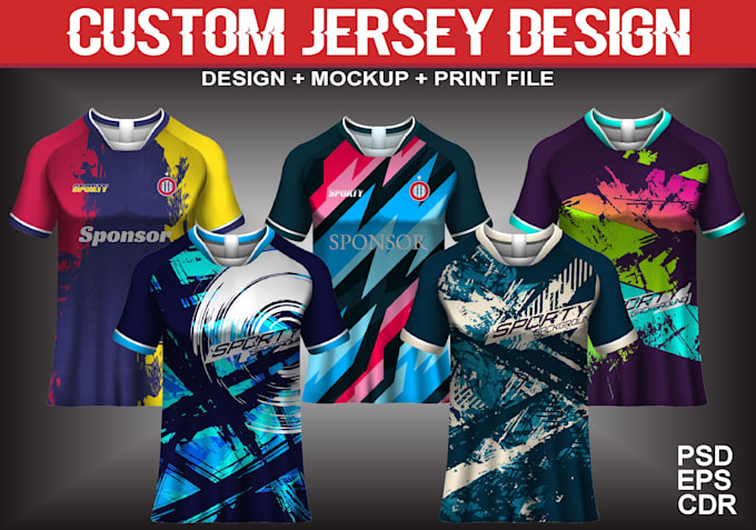 Gig Preview - Do custom jersey design or sublimation design