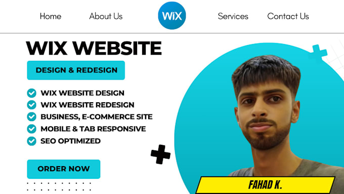 Gig Preview - Do professional responsive wix website design wix website redesign wix redesign