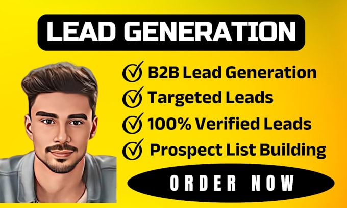 Gig Preview - Do b2b lead generation for grow your business