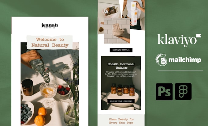 Bestseller - design professional klaviyo email template newsletter