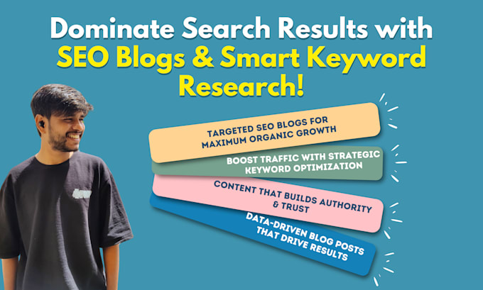 Gig Preview - Write SEO optimized blog posts to increase your traffic