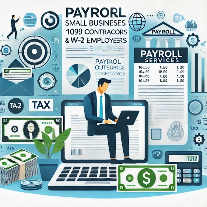 Gig Preview - Your 1099 w2 payroll administrator and any kind of others payroll