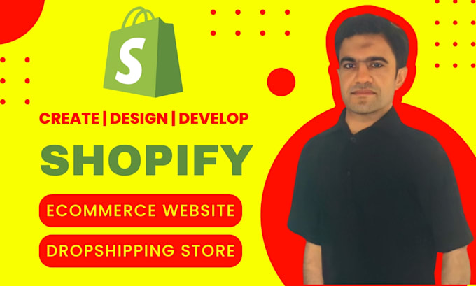 Gig Preview - Create dropshipping website design ecommerce shopify store